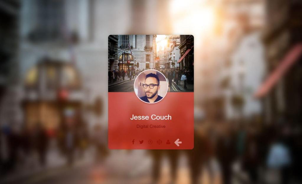 JS 2 Sided Digital Business Cards Example