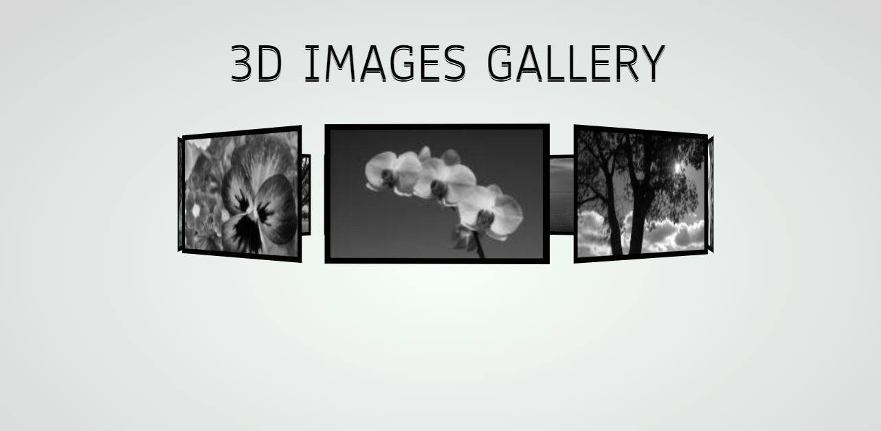 CSS 3D Image Gallery Effect