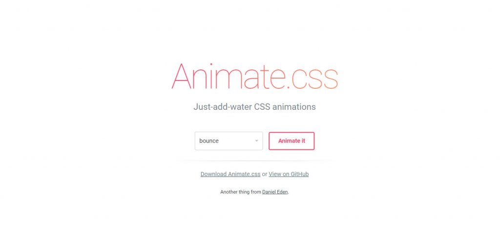 Animate CSS transition animation libraries