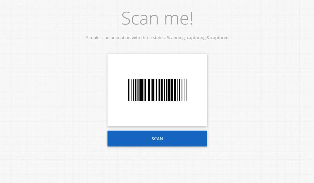 JavaScript barcode scanning design example