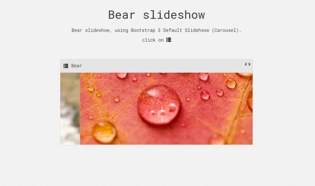 Bootstrap image slider example