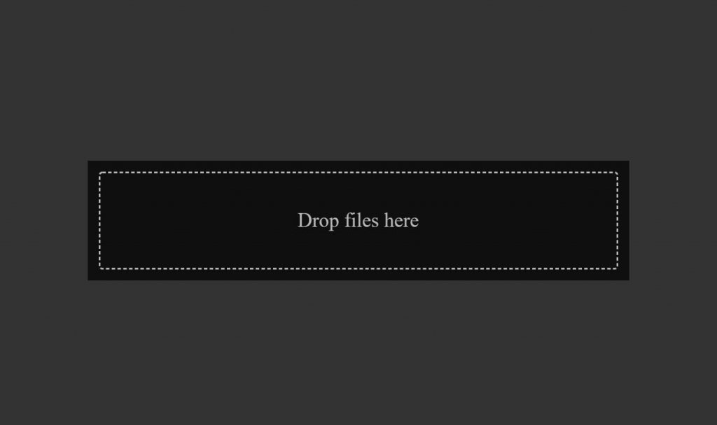 CSS Drag n Drop Area 
