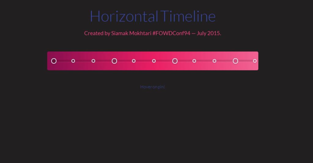Horizontal Timelines