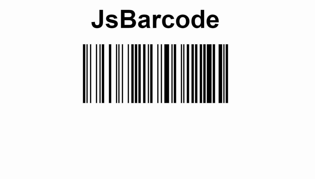 JsBarcode Scanner Example 