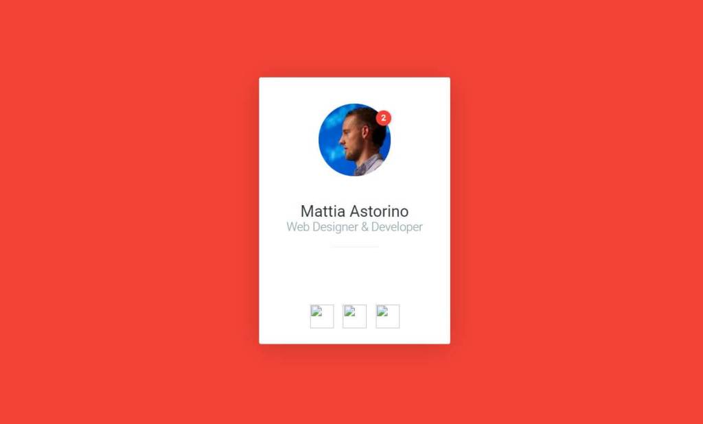 JS Material Design Cards Example