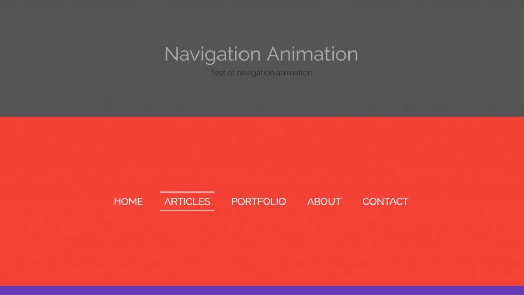 Navigation Animation 