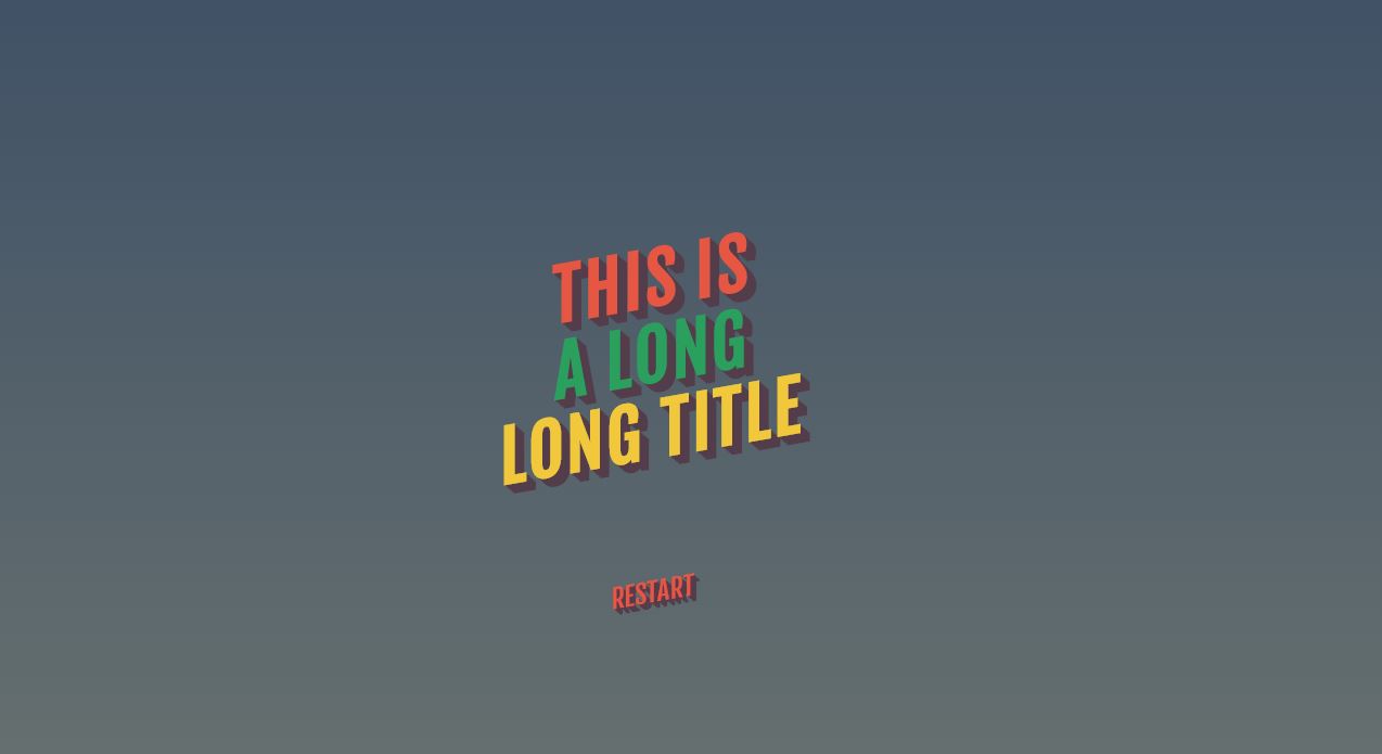 Awesome Text Animation with CSS And JavaScript