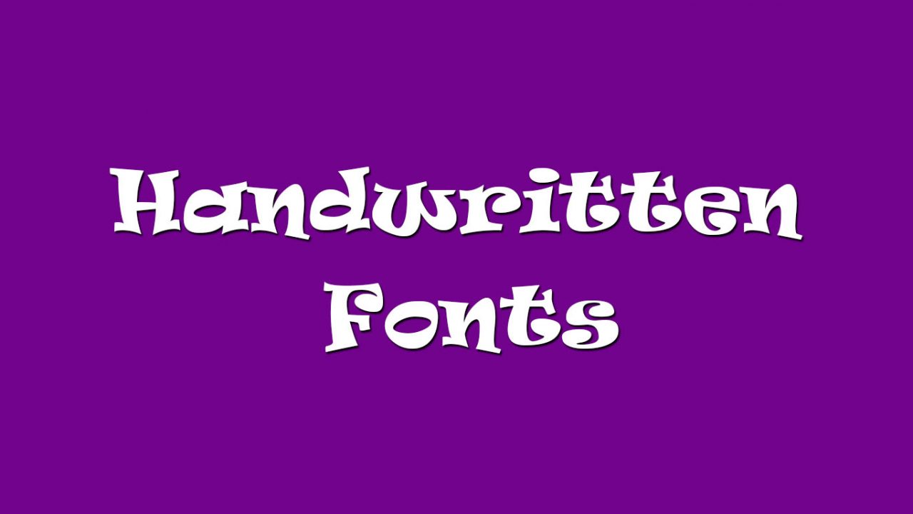 20 Unique Free Handwritten Fonts For Designer