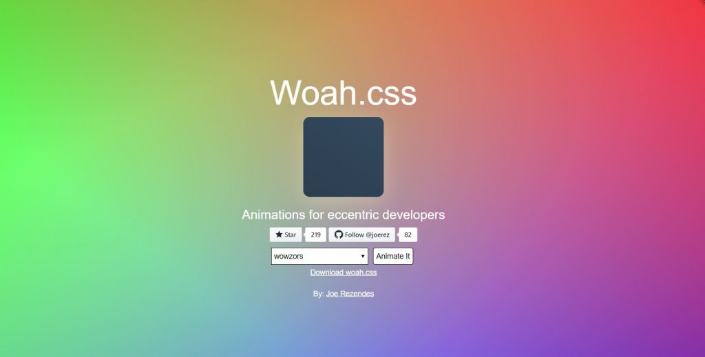 woah CSS transition animation libraries