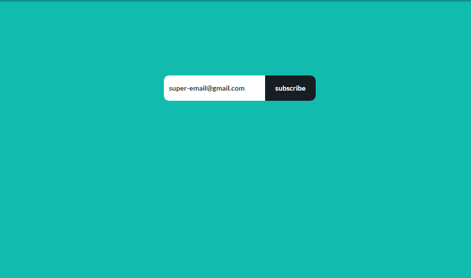 animated subscribe form with css