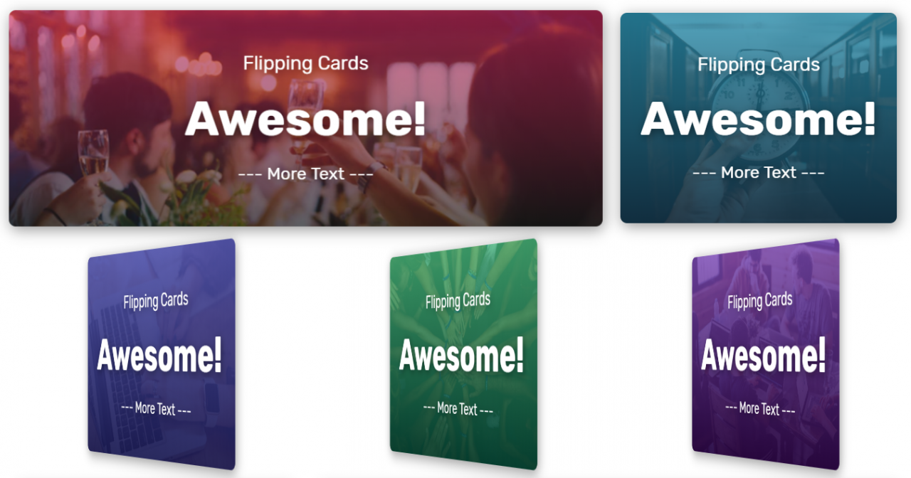 Flip Cards Code Snippet For Web Designer