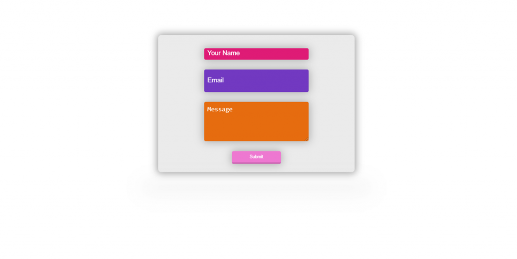 Floating Contact Form CSS