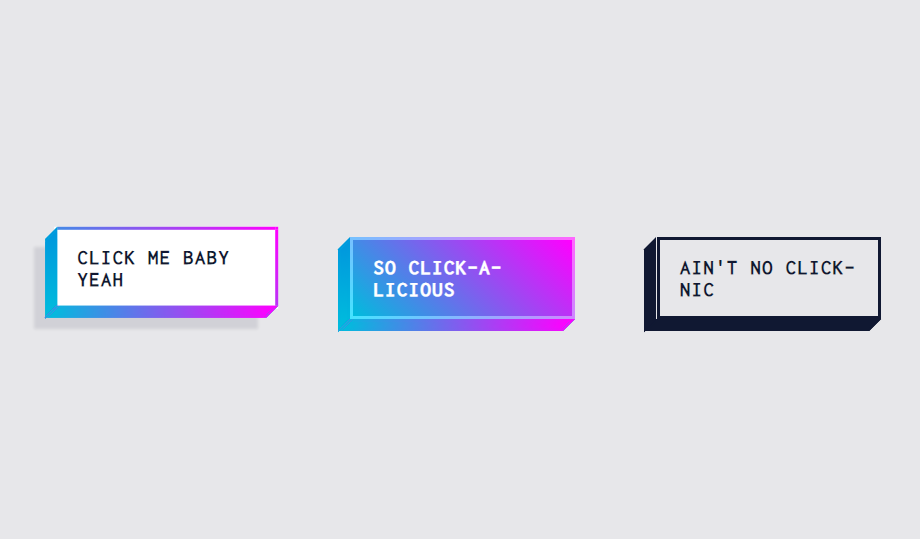 gradient 3d css button examples