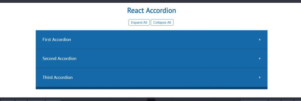 React accordion example