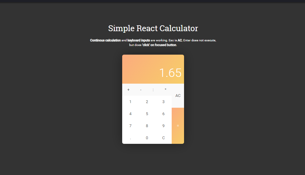 react calculator tutorial example
