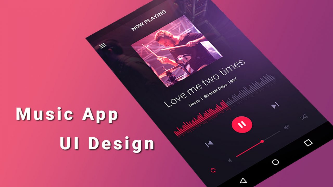 20+ Android Music App UI Design Concept