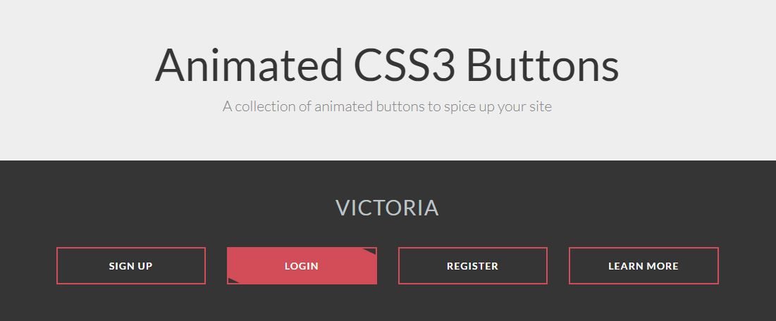 Animated CSS3 Buttons