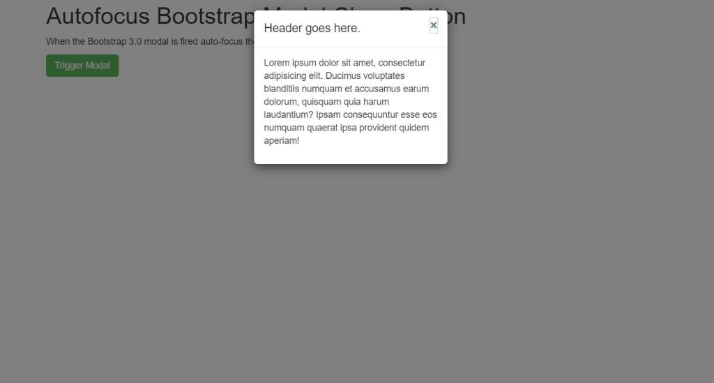 Bootstrap modal box window