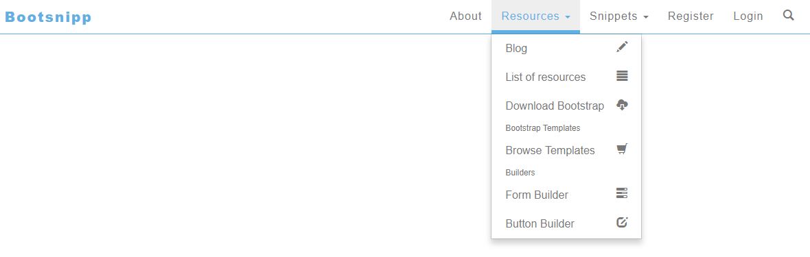 Bootsnipp Navbar with Search