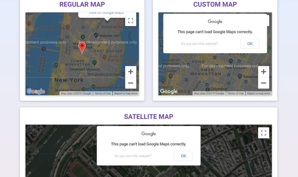 bootstrap google map examples