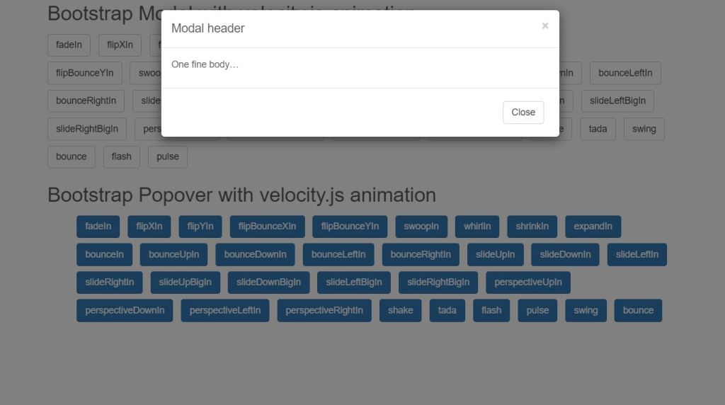 Bootstrap modal box window examples