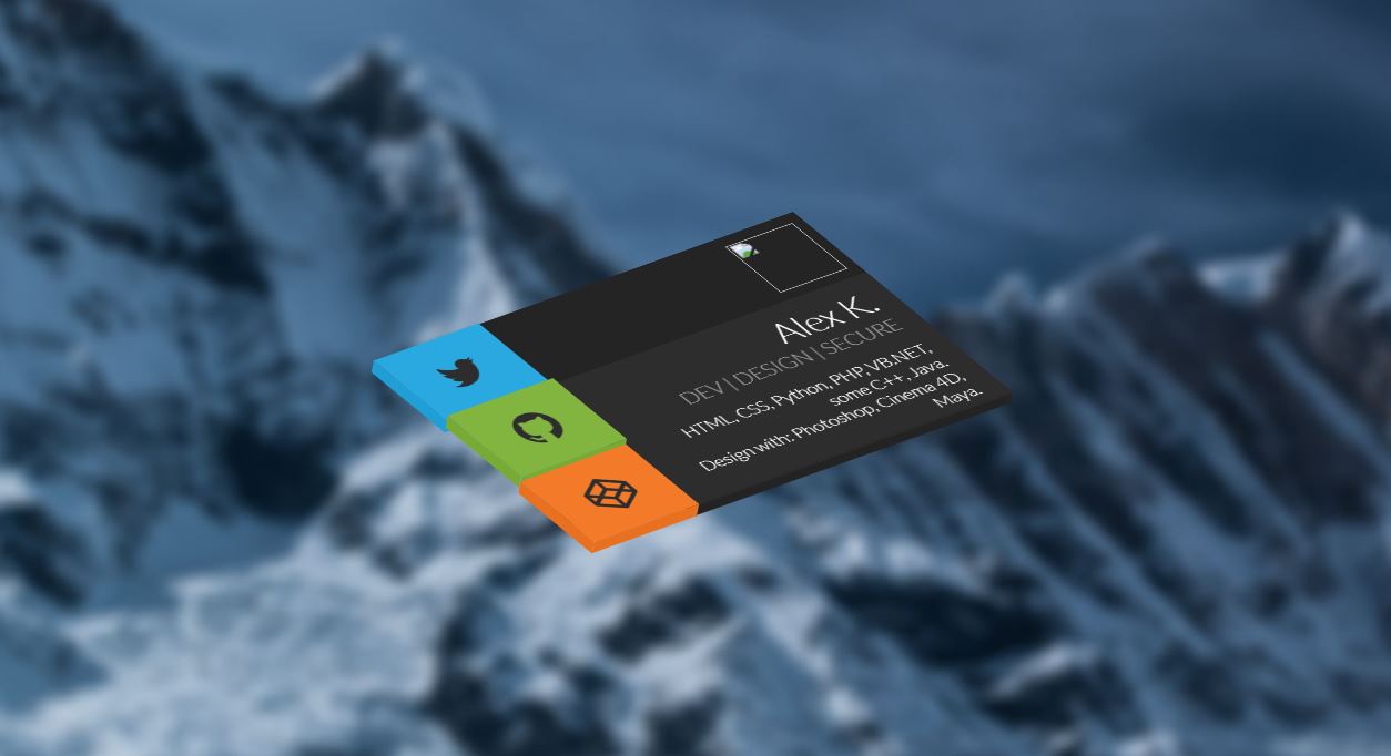 20+ CSS Business Card UI Design Examples