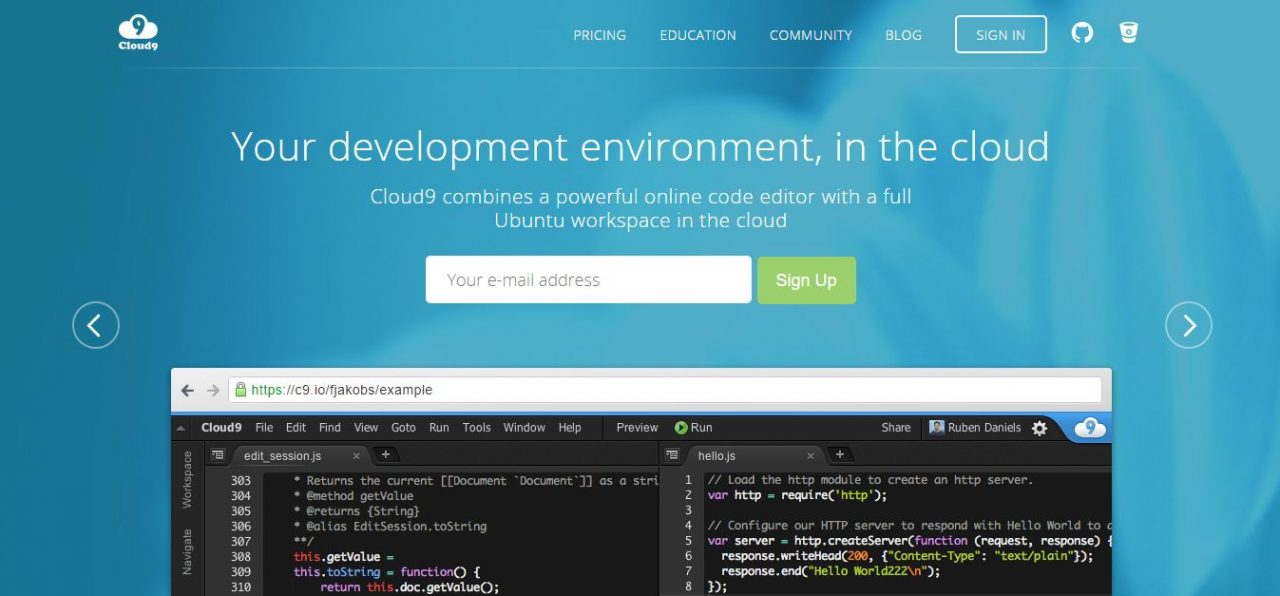 Cloud9 IDE - Development Environment