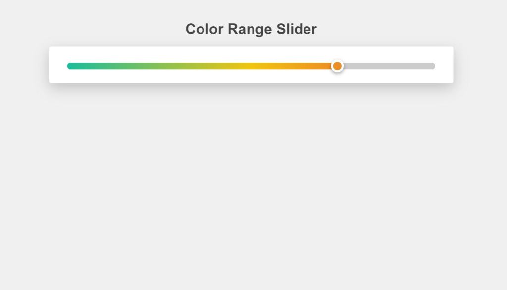 Color RangeSlider For Website 