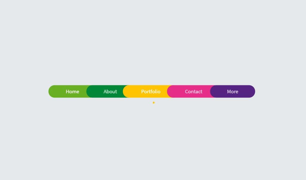 Colourful Material Design JS Navigation 