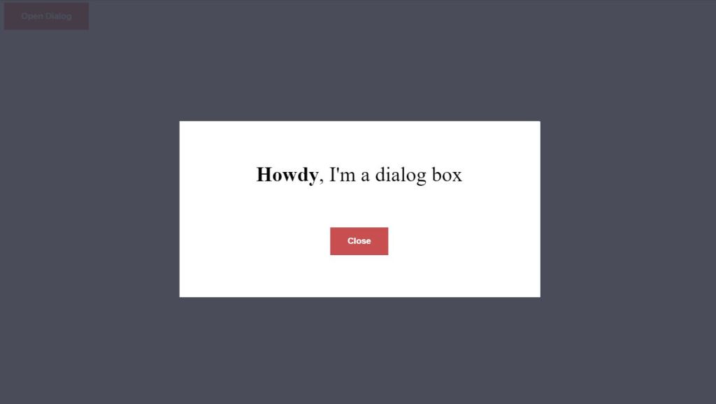 CSS Animated Dialog Box 