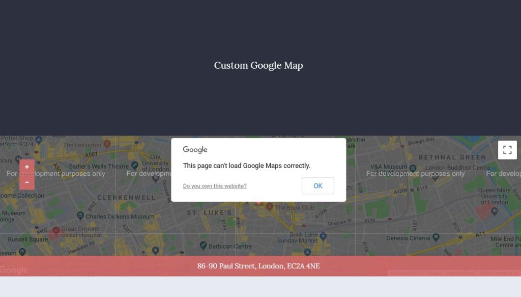 custom google map example