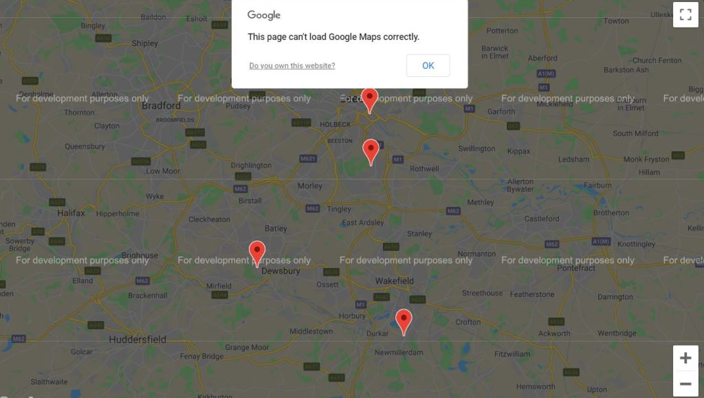Google maps JS API example