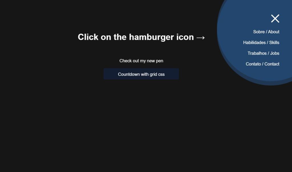  Hamburger Icon with Morphing Menu 
