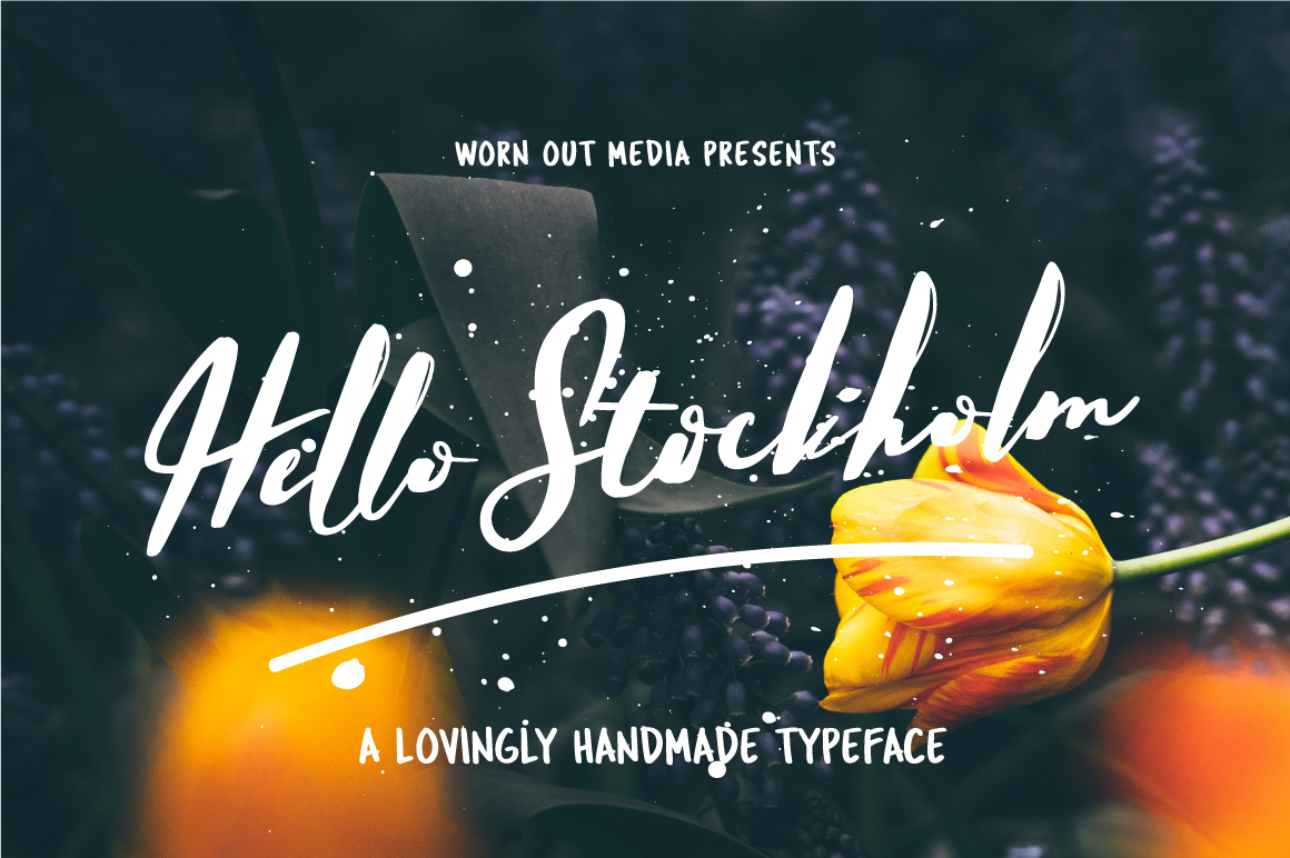 Hello Stockholm - Free Handmade Typeface -Free Best Fonts For Designers