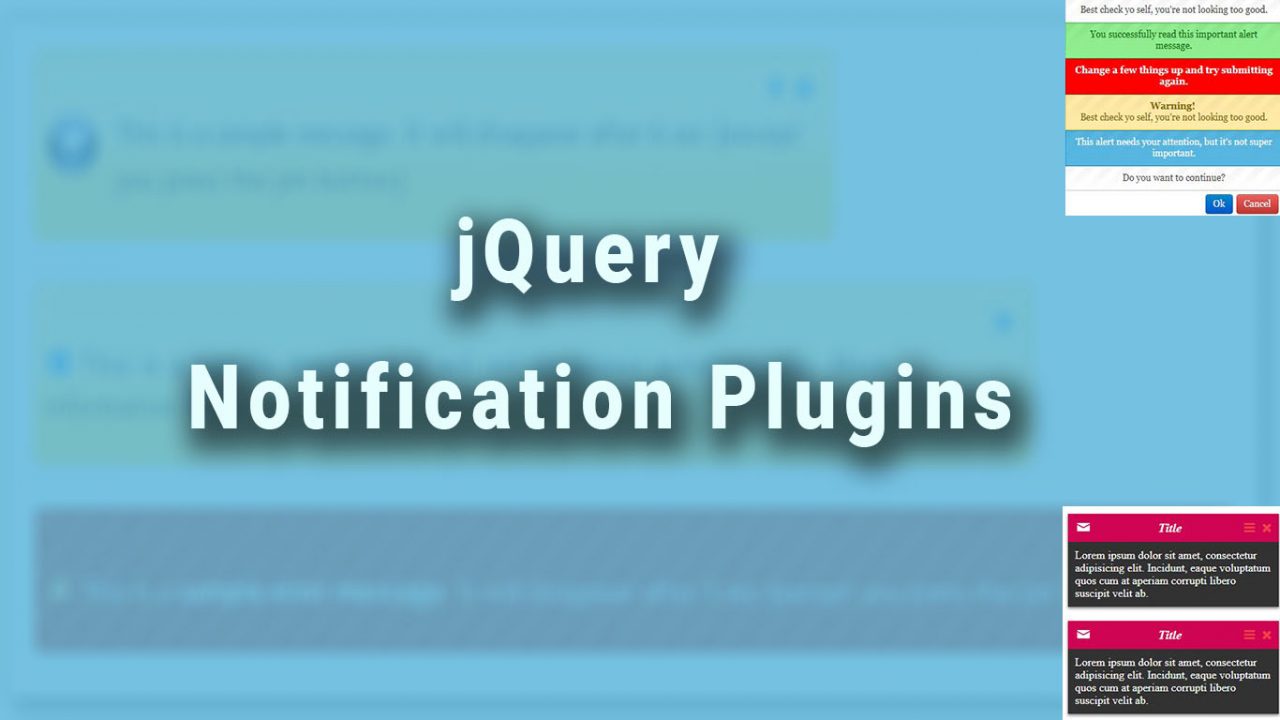 jQuery Notification Plugins