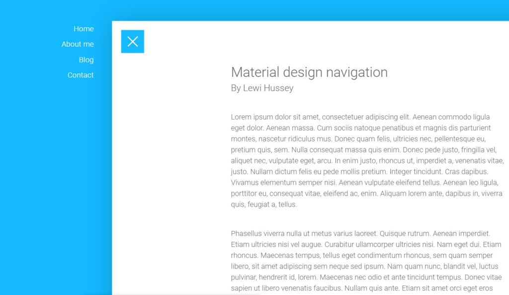 Material Design Navigation