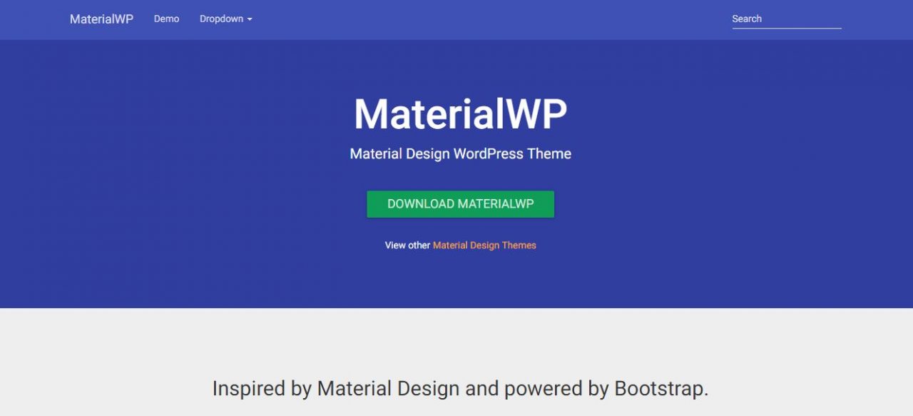 MaterialWP - Material Design WordPress Theme
