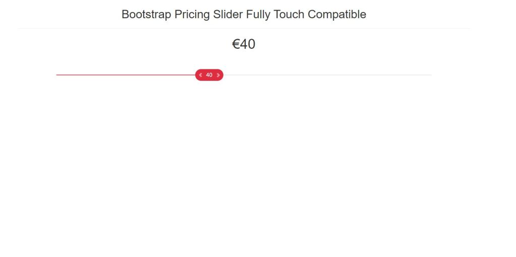 Pricing Slider Fully Touch Compatible 