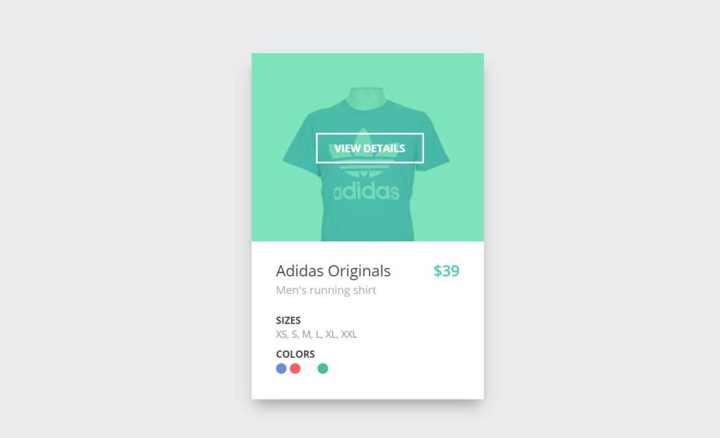 JS Single Product Cards Example