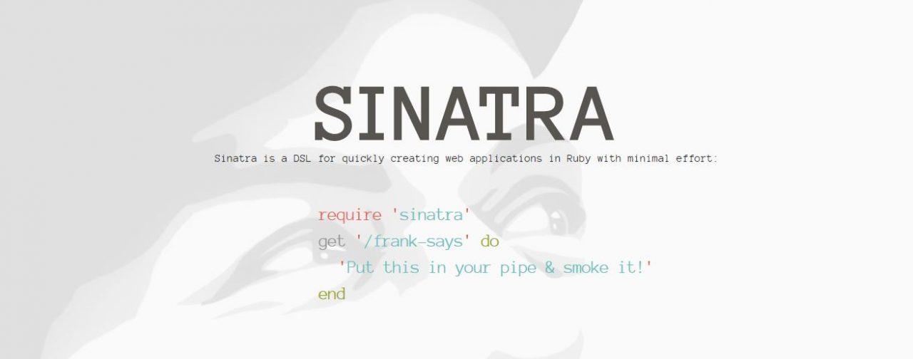 Sinatra - Best Ruby Frameworks for Developers