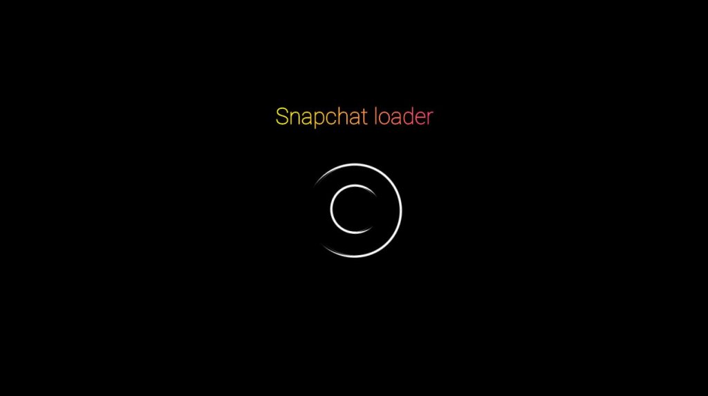 bootstrap 4 snapchat loader/spinner page