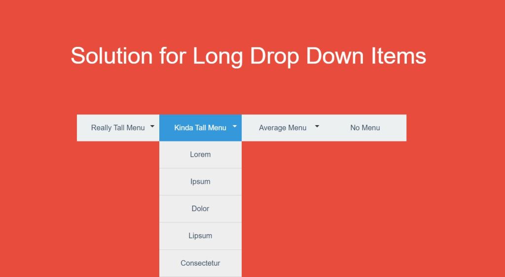 Solution for Long Drop Down Items 