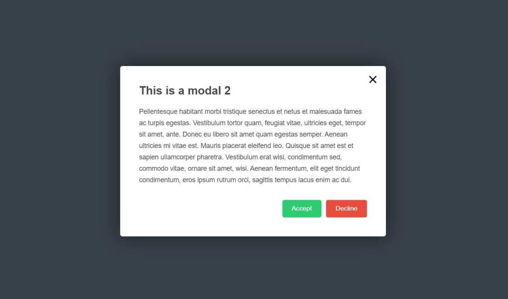 Super Simple JavaScript/JS Modal Box