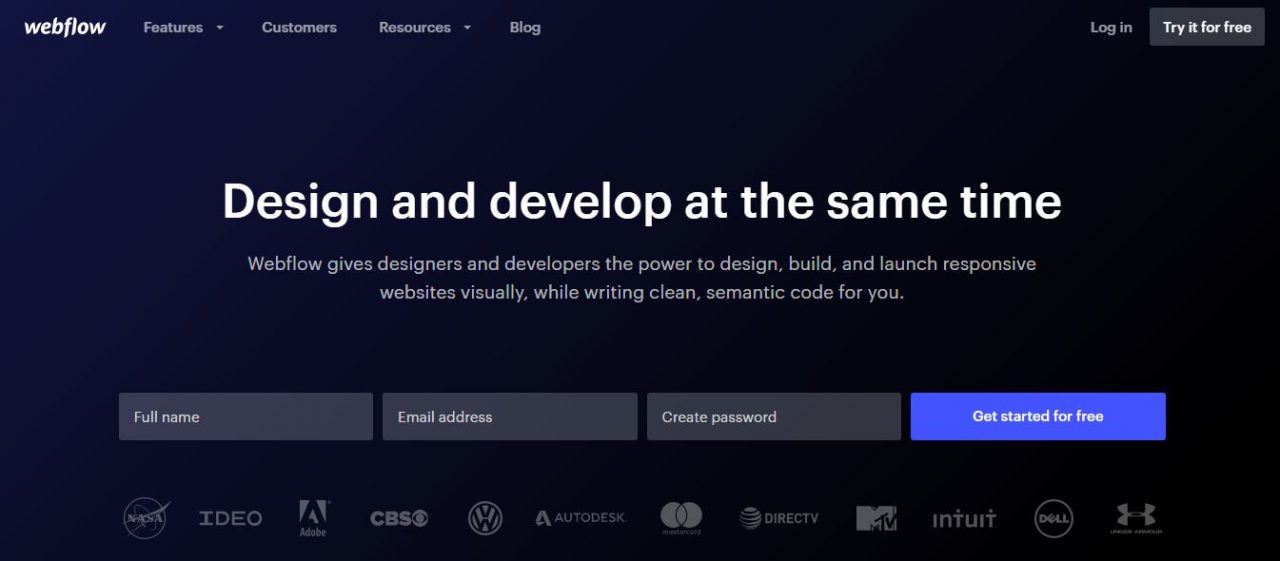 Webflow - Design and Develop Together 