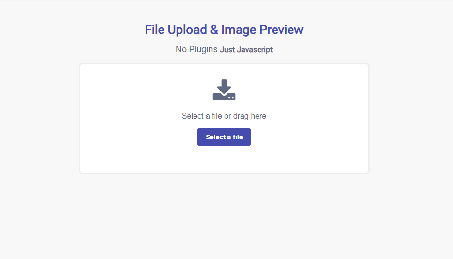 Image Preview:javascript file upload