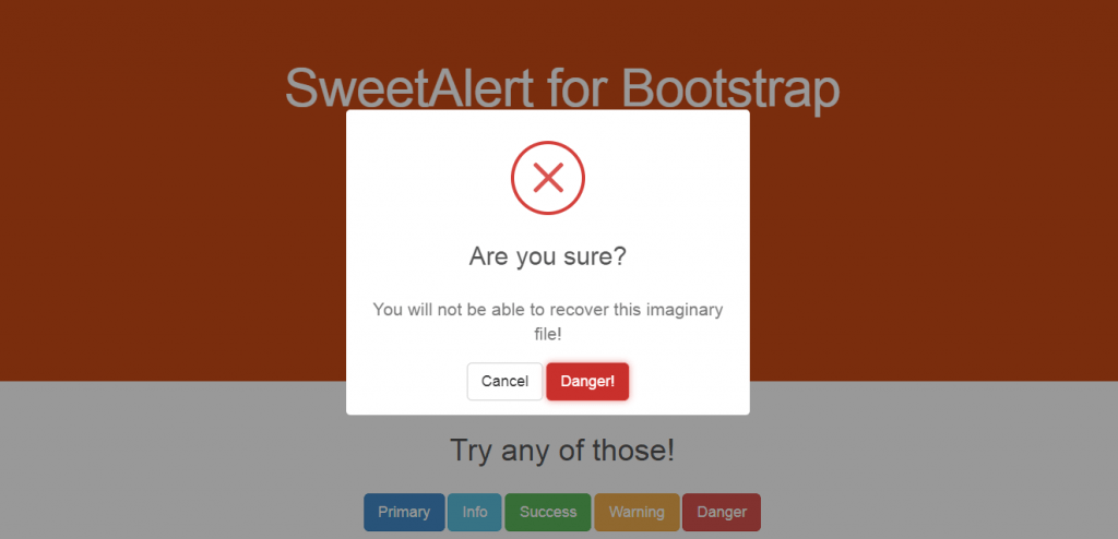  SweetAlert for Bootstrap