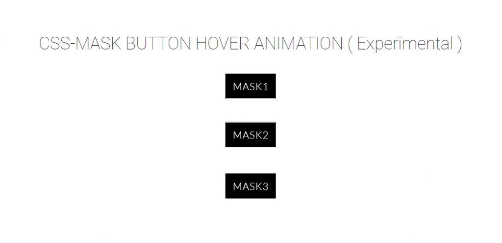 Mask Button Hover Animation 