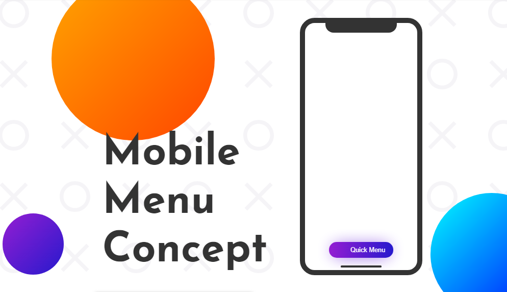 Footer mobile menu example