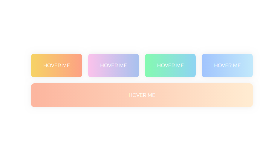 gradient color reflection on hover css button with code