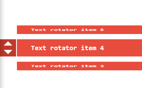 Pure CSS/CSS3 Text Rotator 